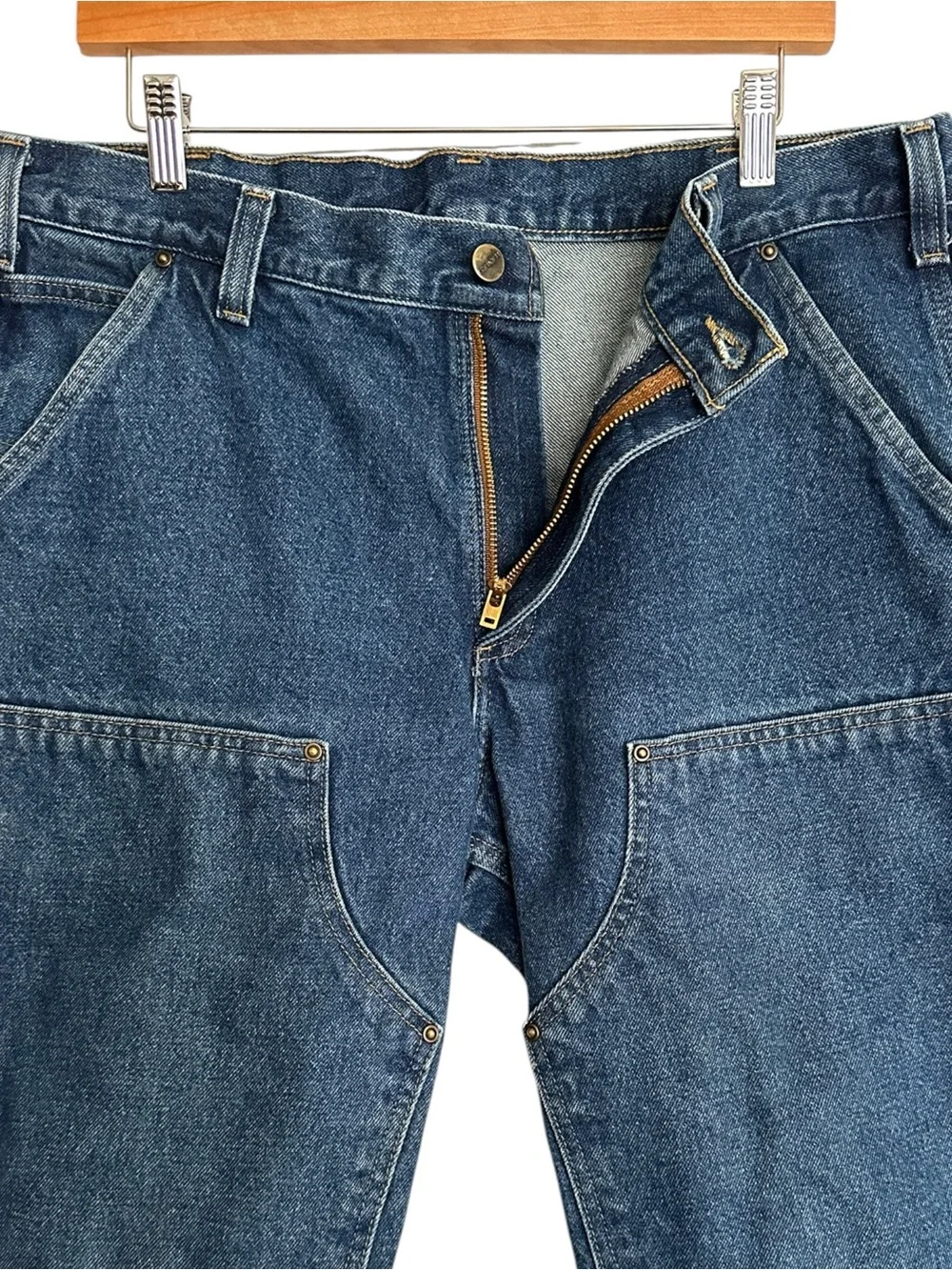 CARHARTT B07 Double Knee Logger Jeans 36x30 Relaxed Fit Workwear Carpenter Denim